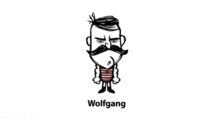 وولفگانگ در بازی Don't Starve