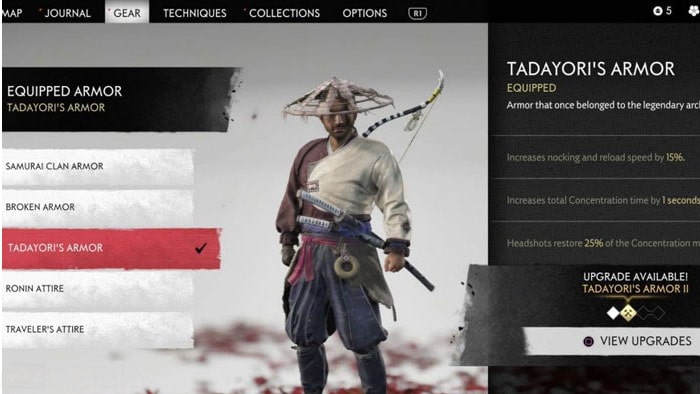 بهترین زره Ghost of Tsushima